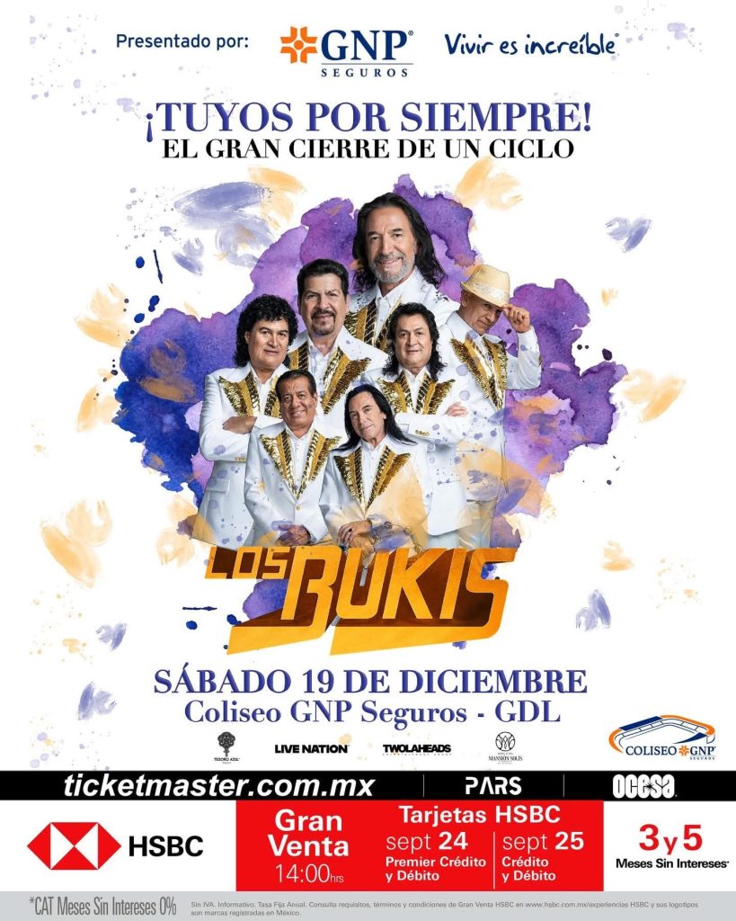 concierto los bukis guadalajara 2026